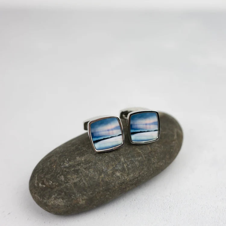 Cath Waters - Arisaig Aurora, Camusdarach Cufflinks