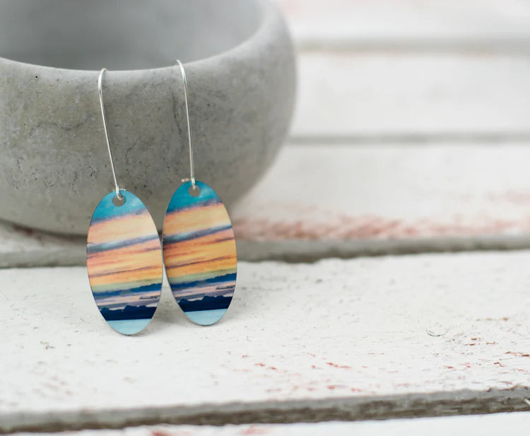 Cath Waters - Western Isles from Trotternish, Skye Earrings
