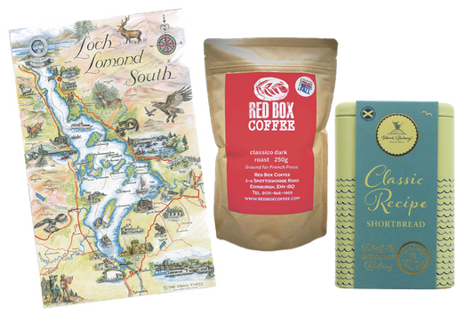 Scottish Coffee, Tea Towel and Shortbread Special Offer!