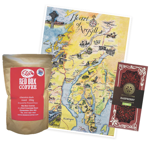 Scottish Coffee, Tea Towel and Chocolate Special Offer!
