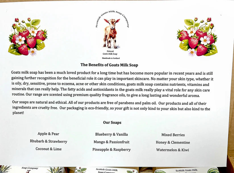 The Scottish Goats Milk Soap Company - Fruit Gift Box