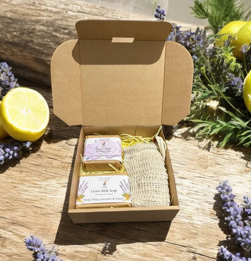 Scottish Goats Milk Soap Co - Soap & Shampoo Bar Gift Set