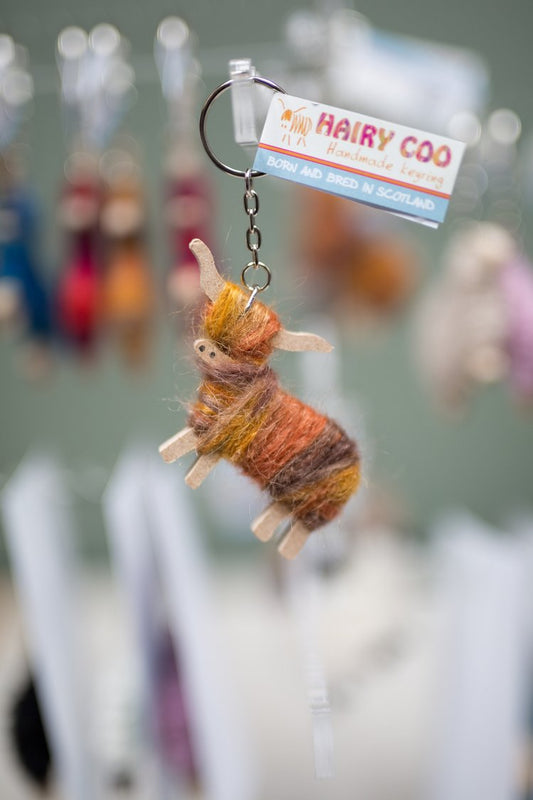 Hairy Coo Highland Cow Keyring