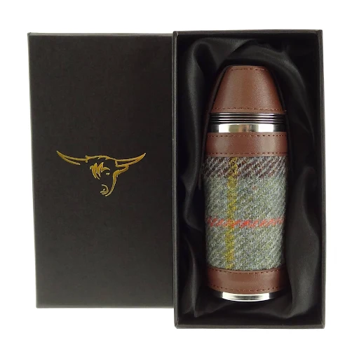 Glen Appin of Scotland Harris Tweed Hunting Flask