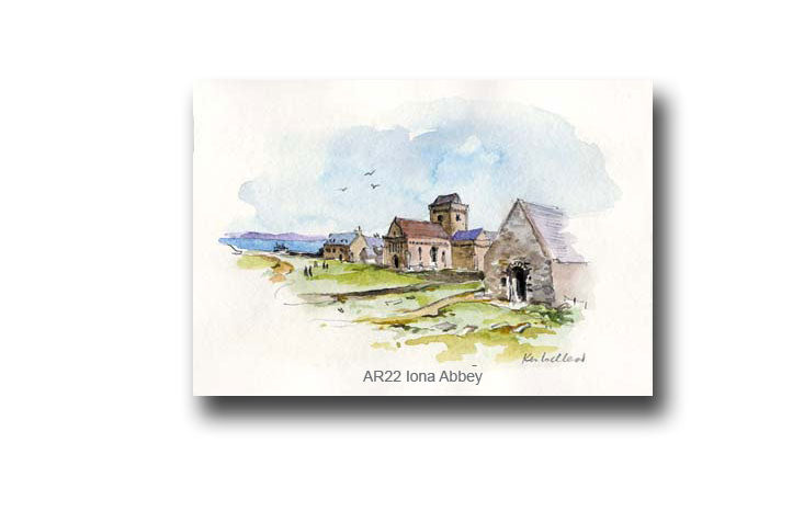 Ken Lochhead - The Abbey, Iona Greeting Card