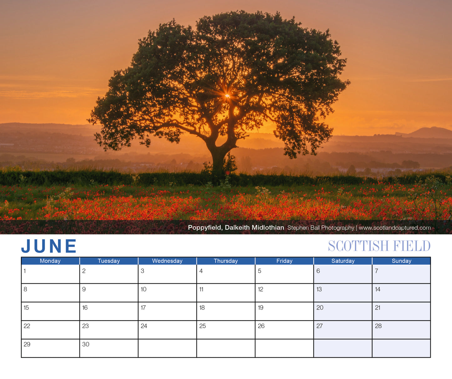 Scottish Field Mini Calendar 2026