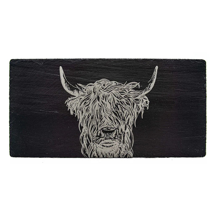 Selbrae House - Highland Cow Slate Table Runner