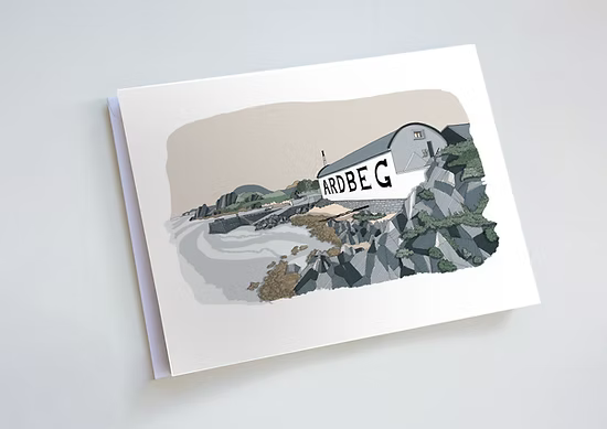 Turadh Design Co - Ardbeg Distillery Islay Greeting Card