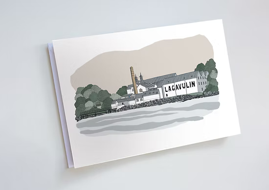 Turadh Design Co - Lagavulin Distillery Islay Greeting Card