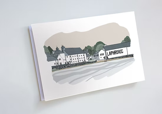 Turadh Design Co - Laphroaig Distillery Islay Greeting Card