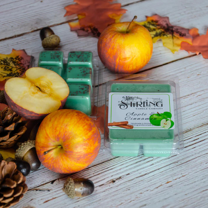 The Stirling Candle Company - Apple & Cinnamon - Wax Melt Clamshell