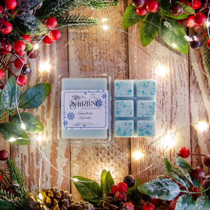 The Stirling Candle Company - Snowflake Sparkle - Wax Melt Clamshell