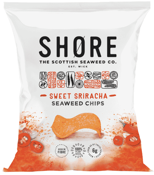 The Scottish Seaweed Co Sweet Sriracha Seaweed Chips