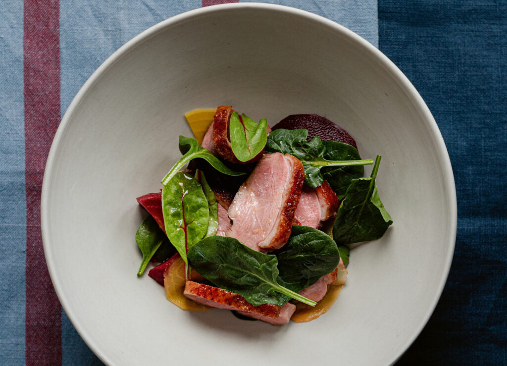 Roberta Hall-McCarron: Smoked duck and beetroot salad