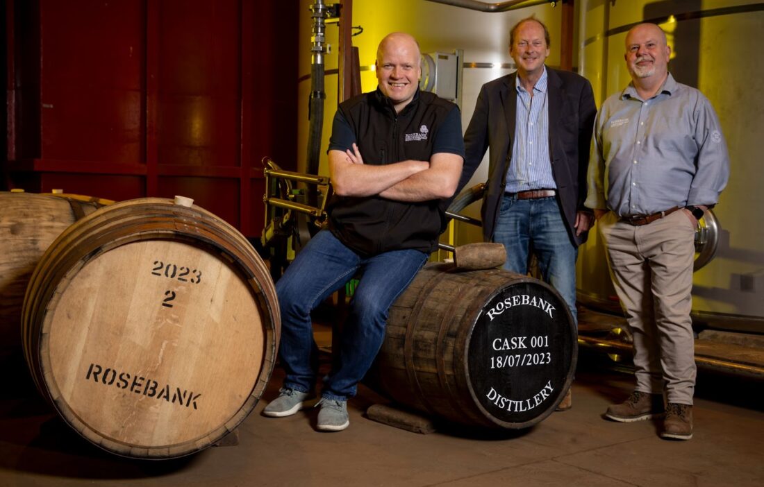PRODUCTION AT ROSEBANK DISTILLERY RESTARTED AFTER 30 YEARS