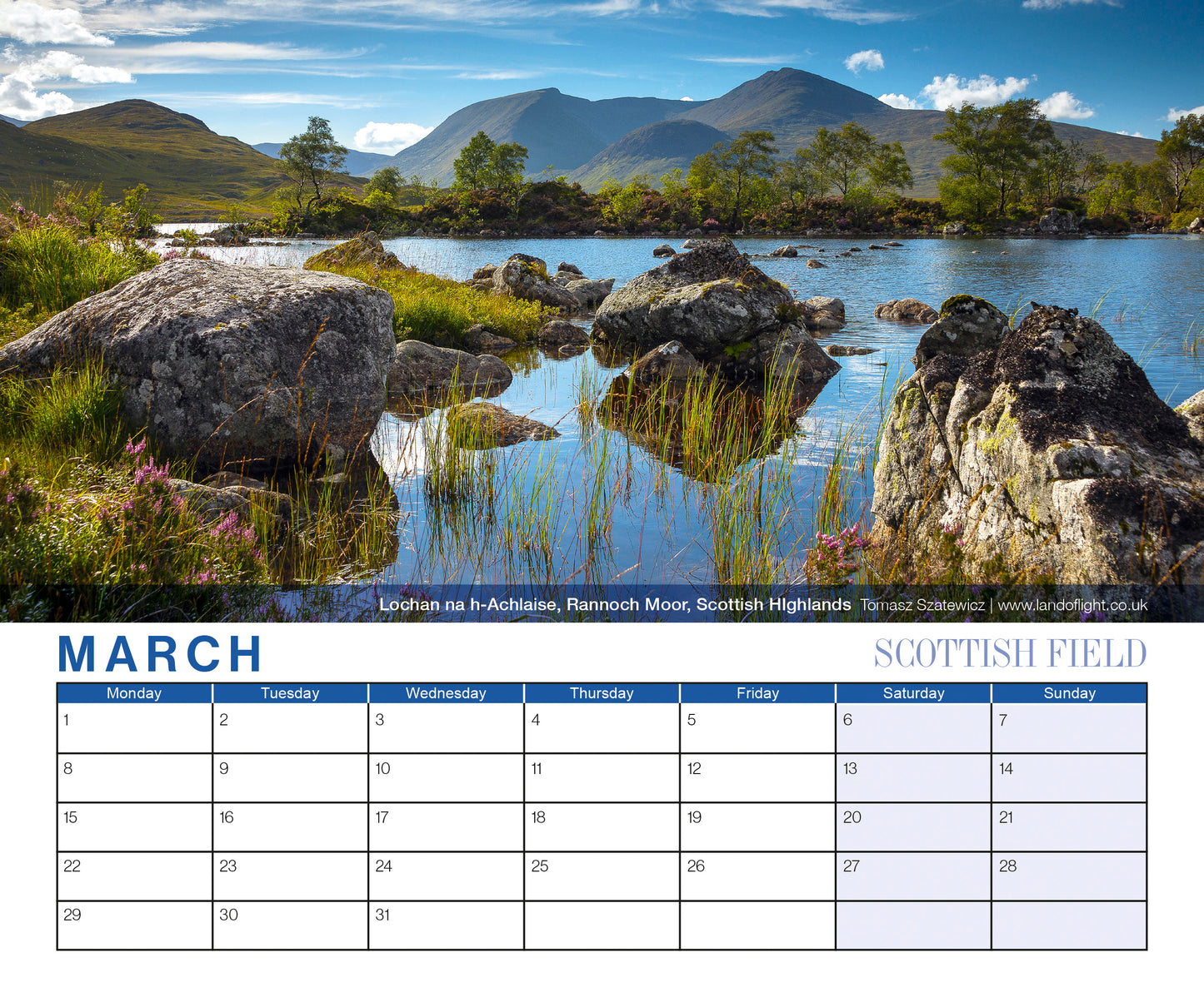 Scottish Field Mini Calendar 2027
