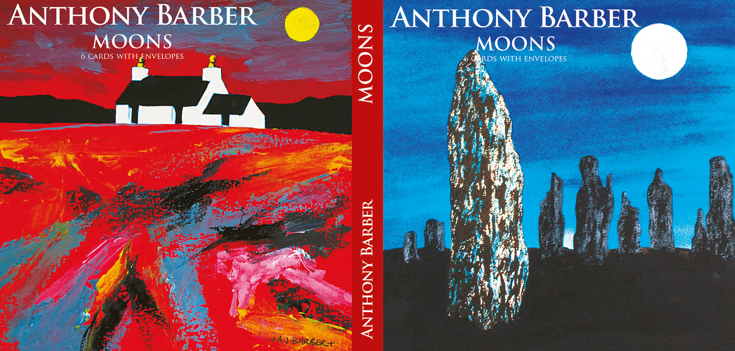 Anthony Barber Greeting Card Wallet - Moons