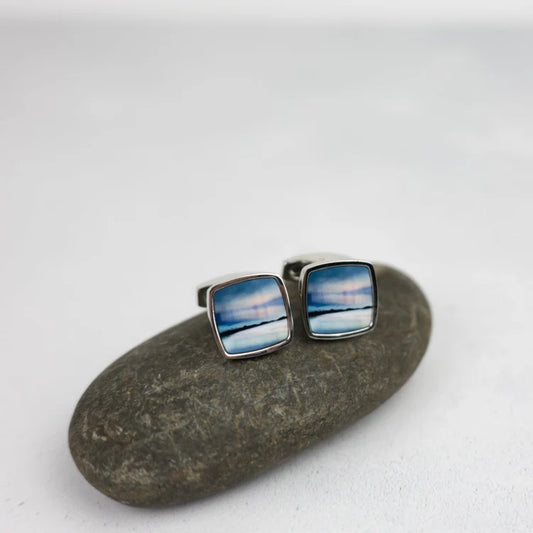 Cath Waters - Arisaig Aurora, Camusdarach Cufflinks