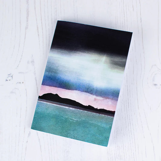 Cath Waters - A6 Notepad - Edinburgh Skyline from East Lothian