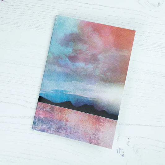 Cath Waters - A6 Notepad - Jura from the Mull of Kintyre
