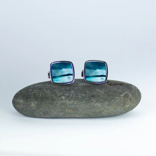 Cath Waters - Reef Beach, Isle of Lewis Cufflinks