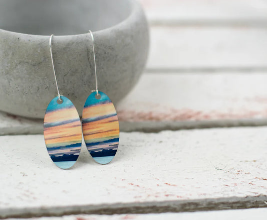 Cath Waters - Western Isles from Trotternish, Skye Earrings