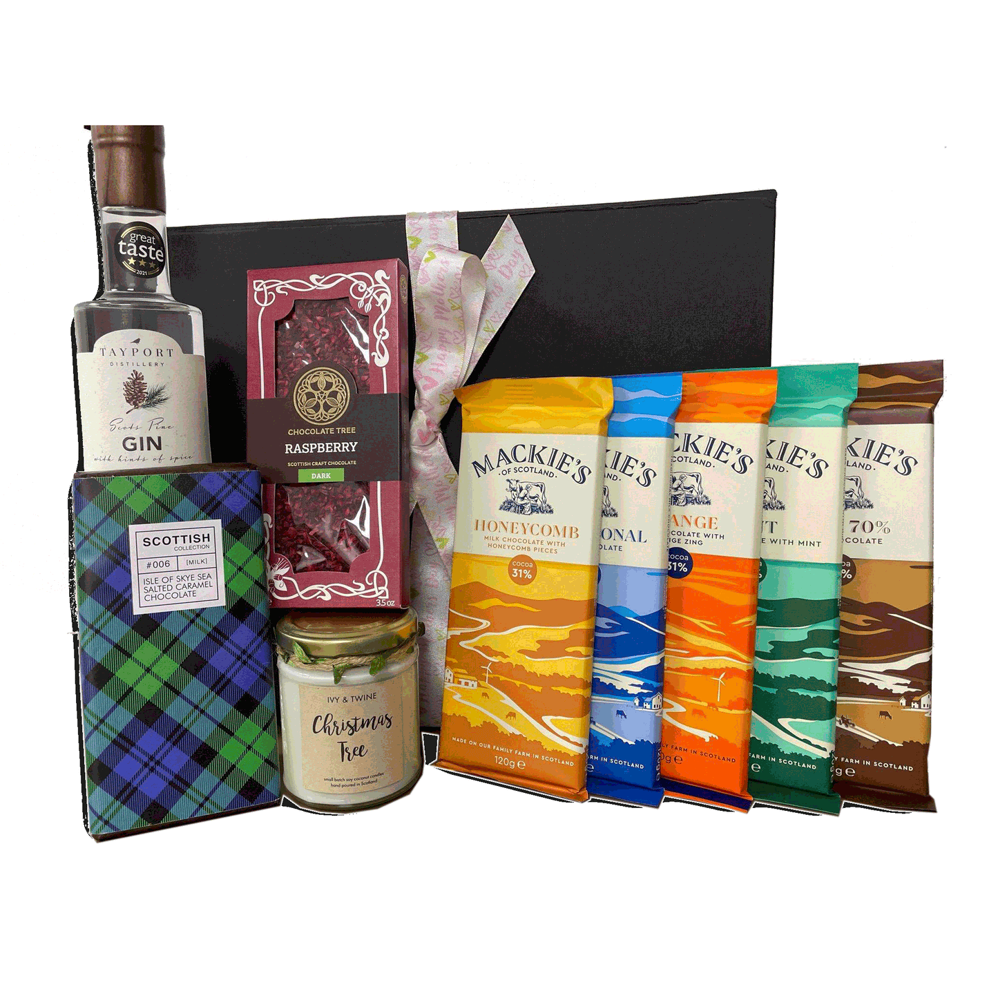 Chocolate, Gin & Candle Gift Hamper