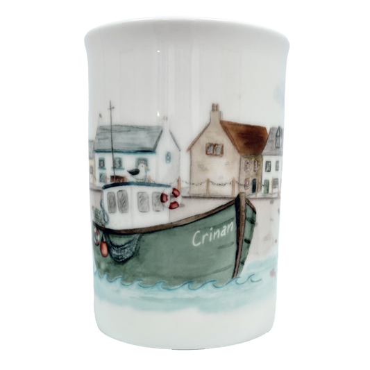 Crinan Boat Bone China Mug