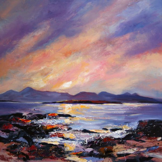 Scotland's Artists - Sunset Over Skye