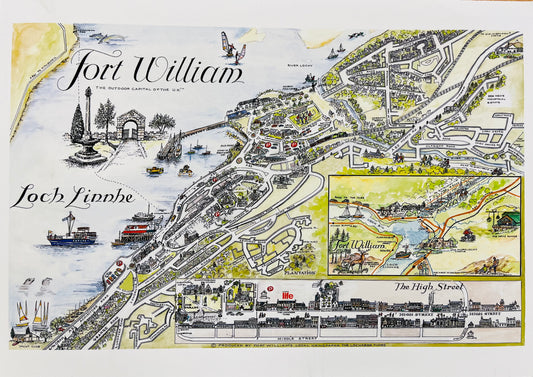 Limited Edition Hand Drawn Fort William Print