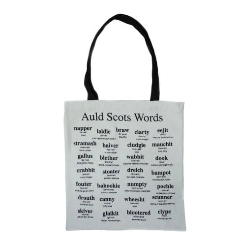 Glen Appin Auld Scots Words Cotton Bag