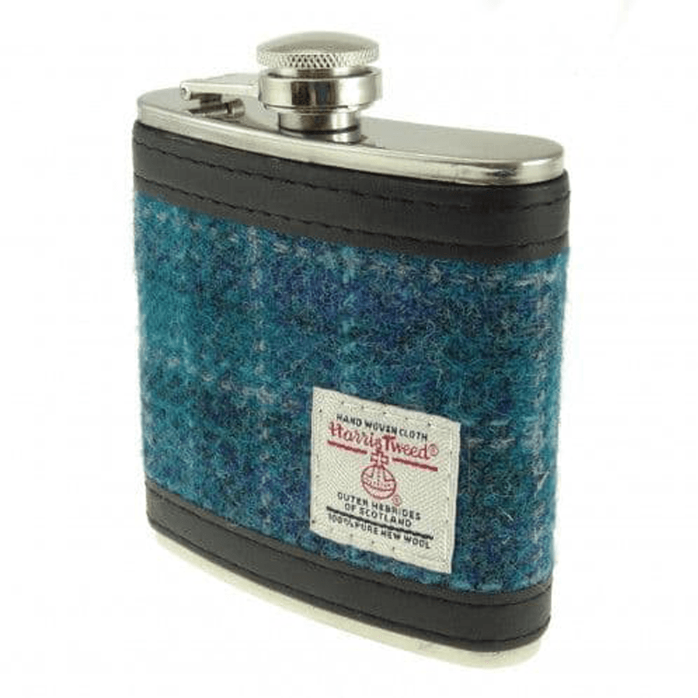 Glen Appin of Scotland Harris Tweed 6oz Hip Flask