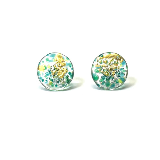 Helen Chalmers Gold Midi Studs - Seagrass