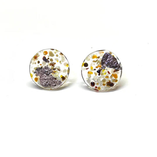 Helen Chalmers Palladium Midi Studs - Sand Dune