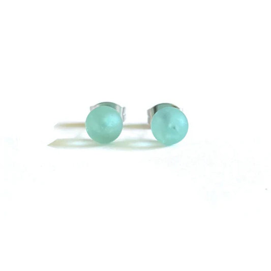 Helen Chalmers Frosted Opal Whisky Bottle Studs