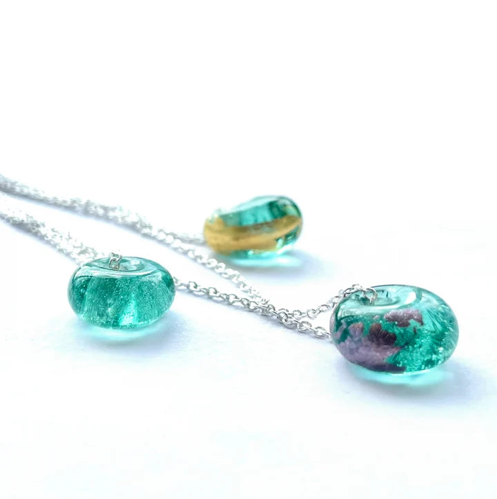 Helen Chalmers Opal and Palladium Whisky Bottle Pendant