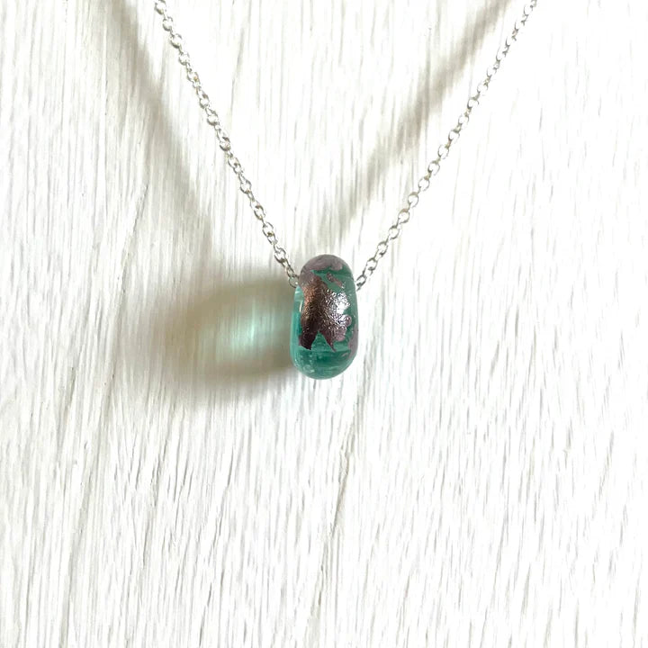 Helen Chalmers Opal and Palladium Whisky Bottle Pendant