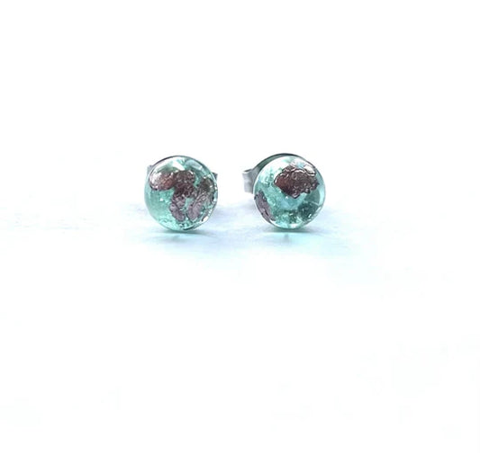 Helen Chalmers Opal and Palladium Whisky Bottle Studs