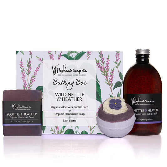 Highland Soap Co Wild Nettle & Heather Bathing Box