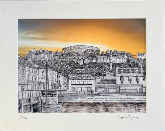 Jackton Art "Oban" Mounted Print