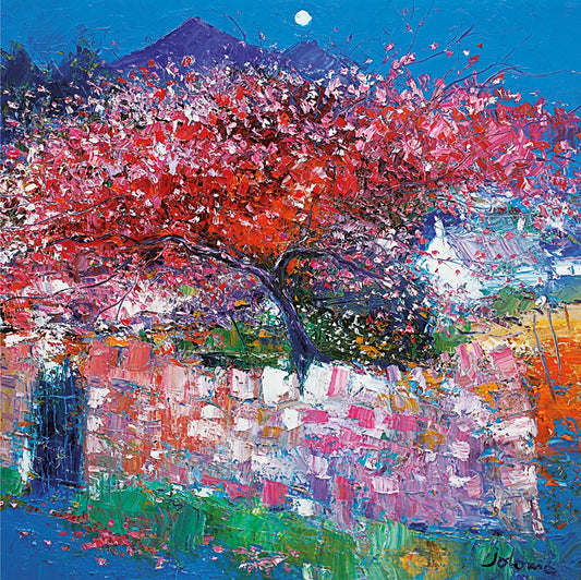 JOLOMO Greeting Card "Blossoms at Corrie, Arran"