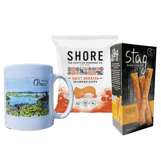 Scottish Snack Offer! Oban Mug, Shore Crisps & Cheese Straws