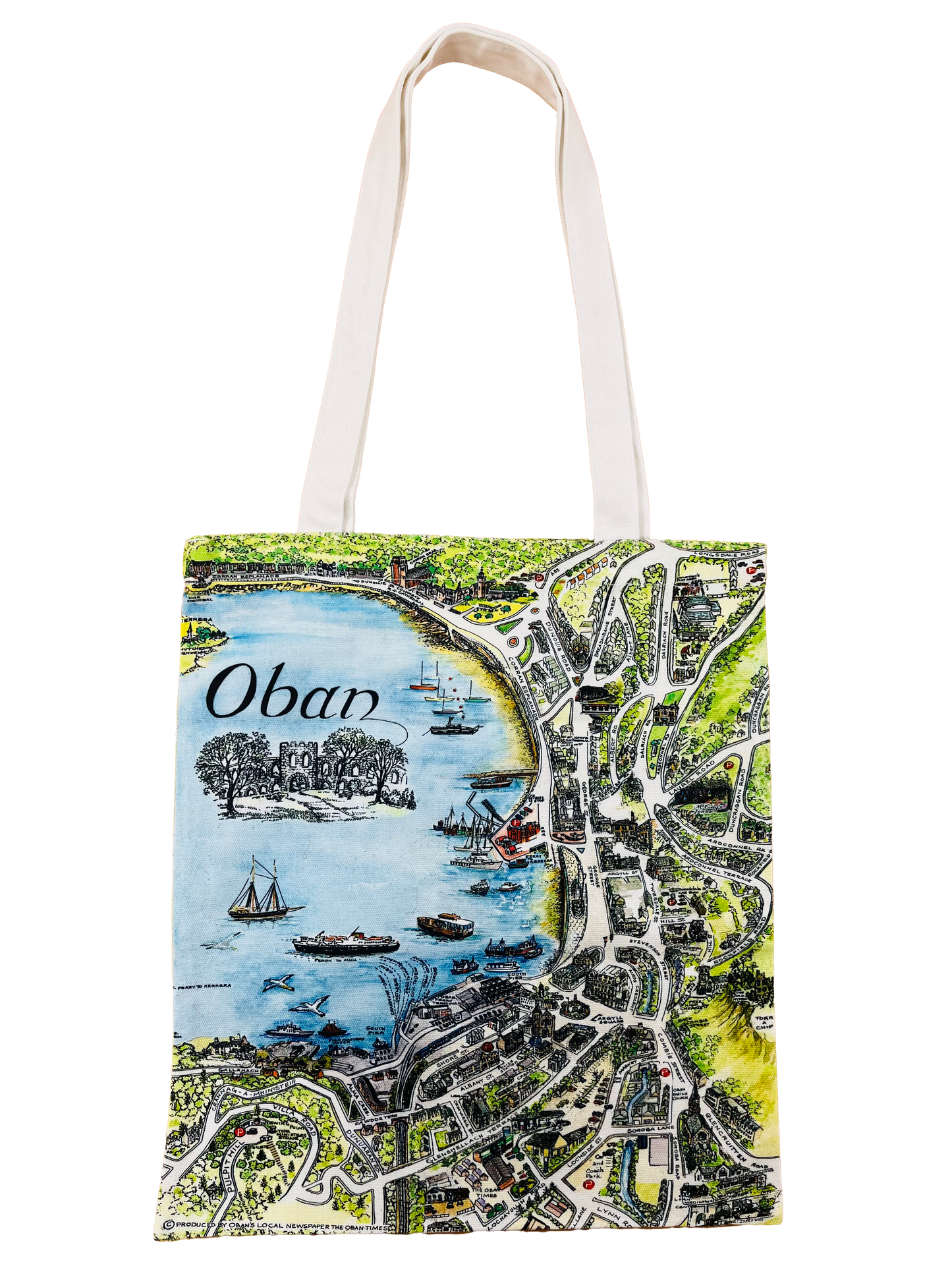 Oban Map Tote Bag