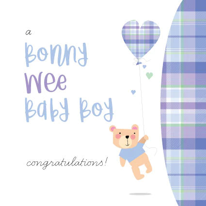 Pink Pig Cards - Bonny Wee Boy