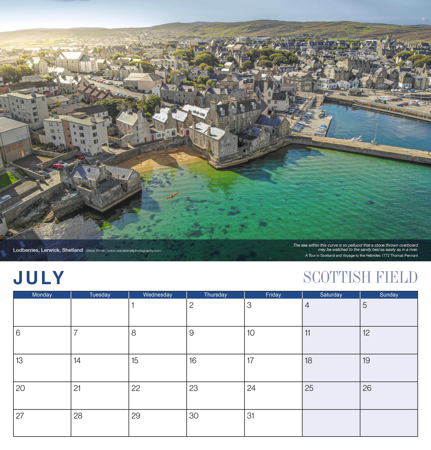 Scottish Field Deluxe Large Calendar 2026