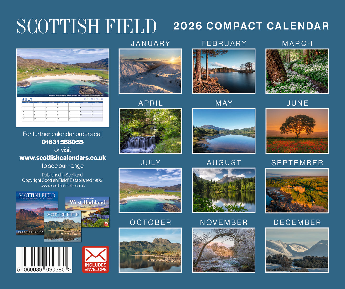 Scottish Field Mini Calendar 2026