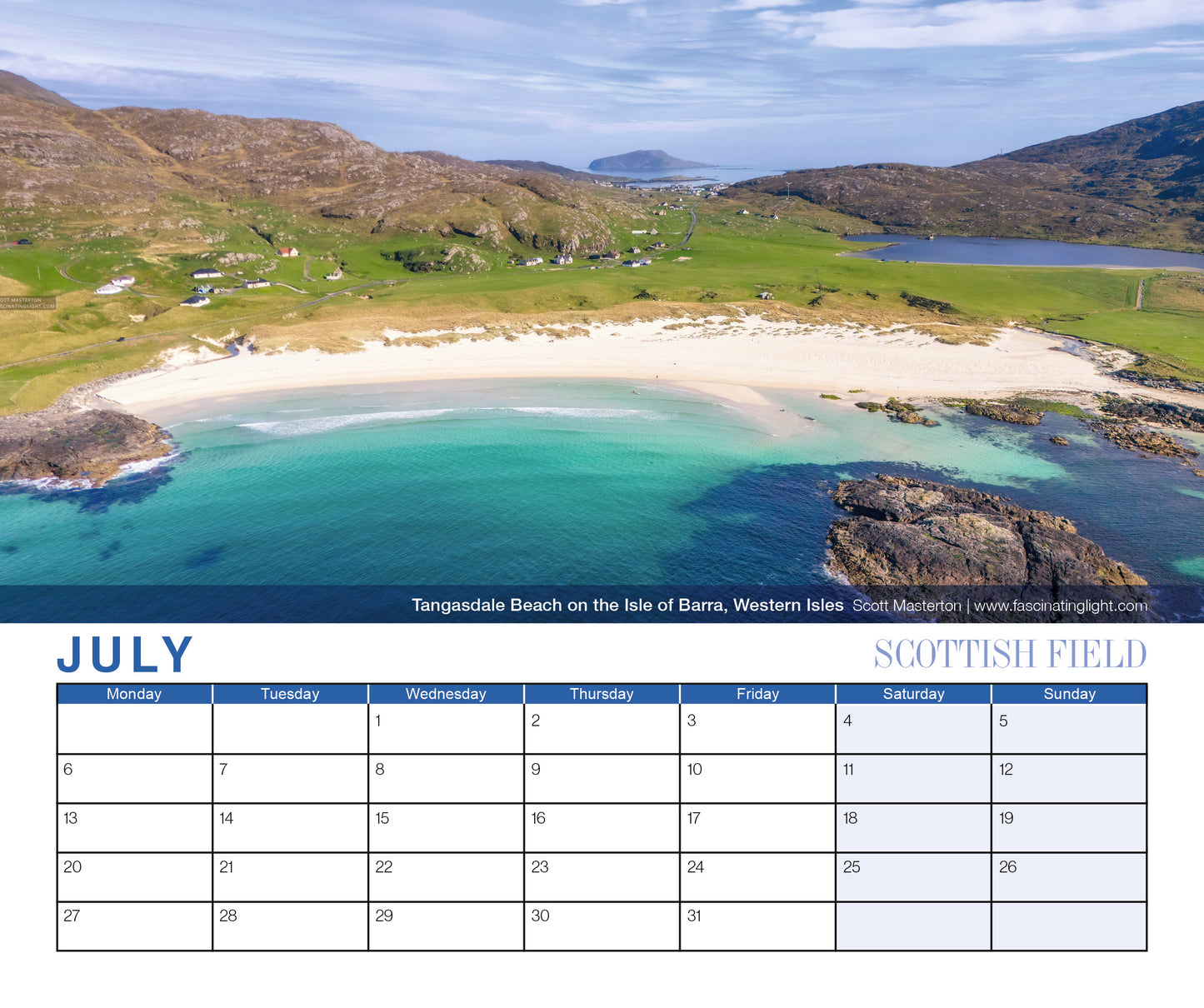 Scottish Field Mini Calendar 2026