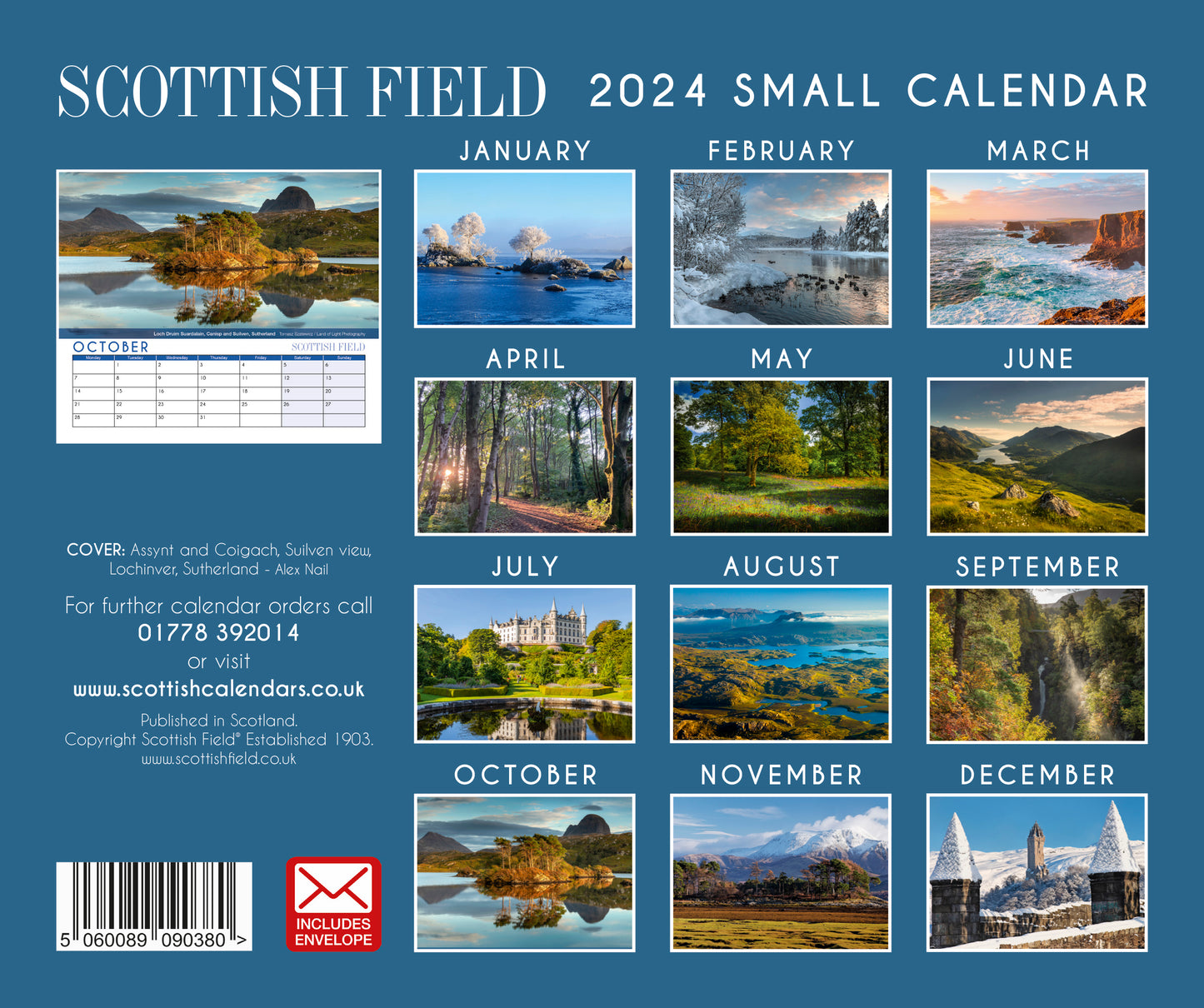 Scottish Field Mini Calendar 2024