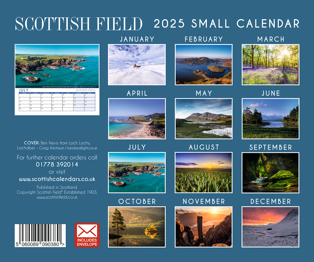 Scottish Field Mini Calendar 2025