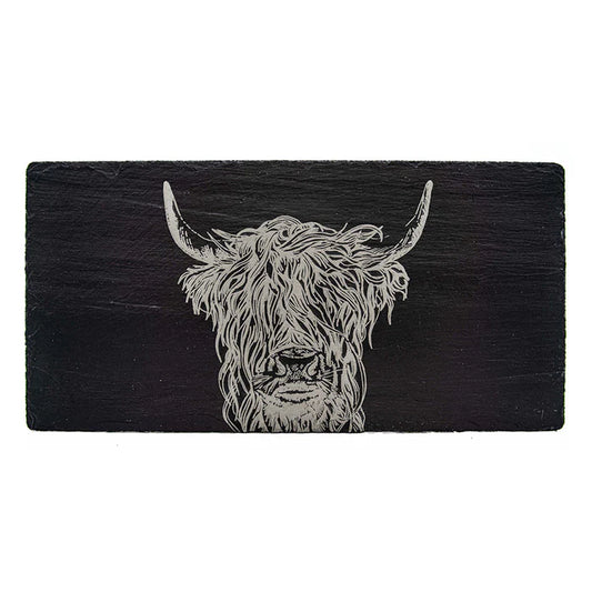 Selbrae House - Highland Cow Slate Table Runner